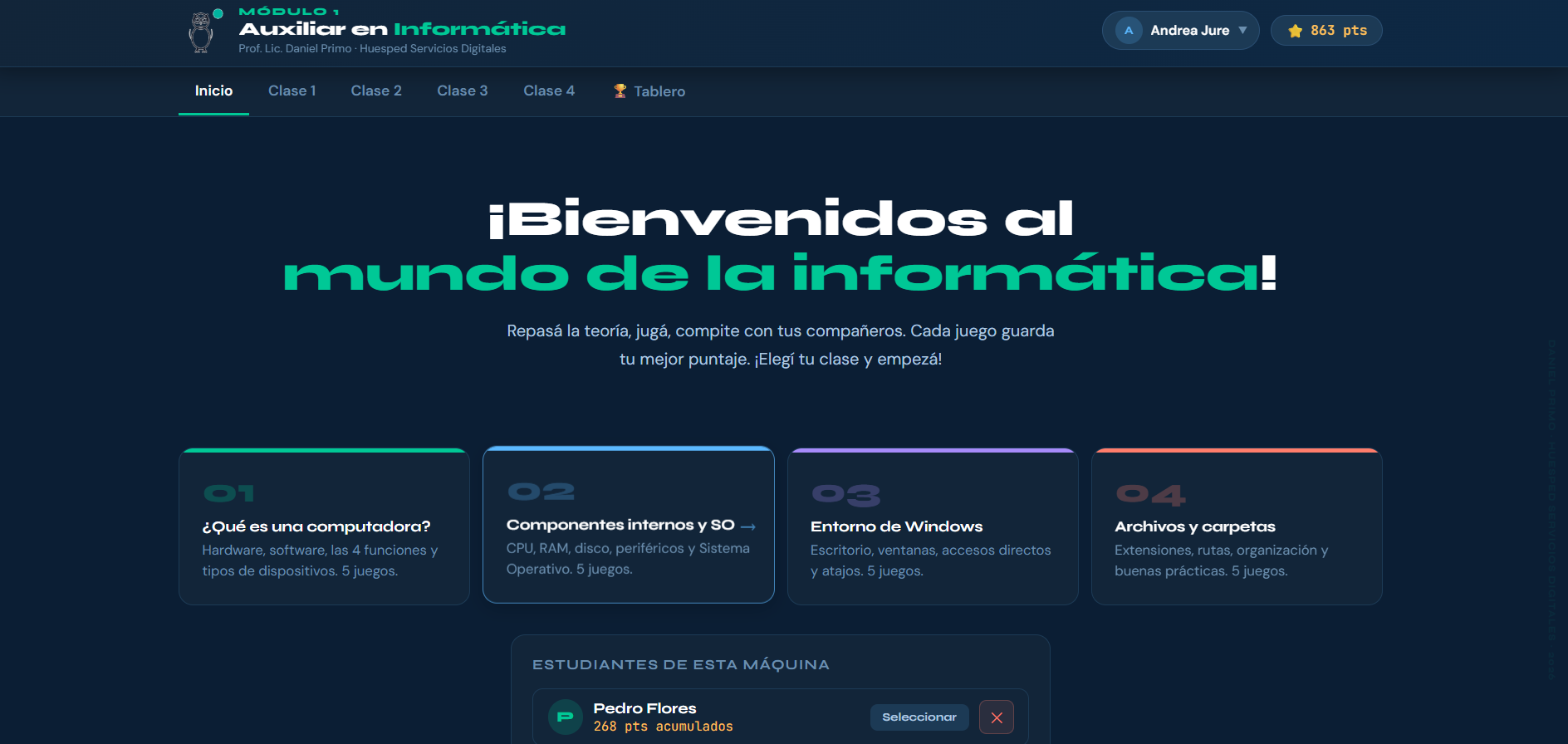 App educativa Auxiliar de Informática