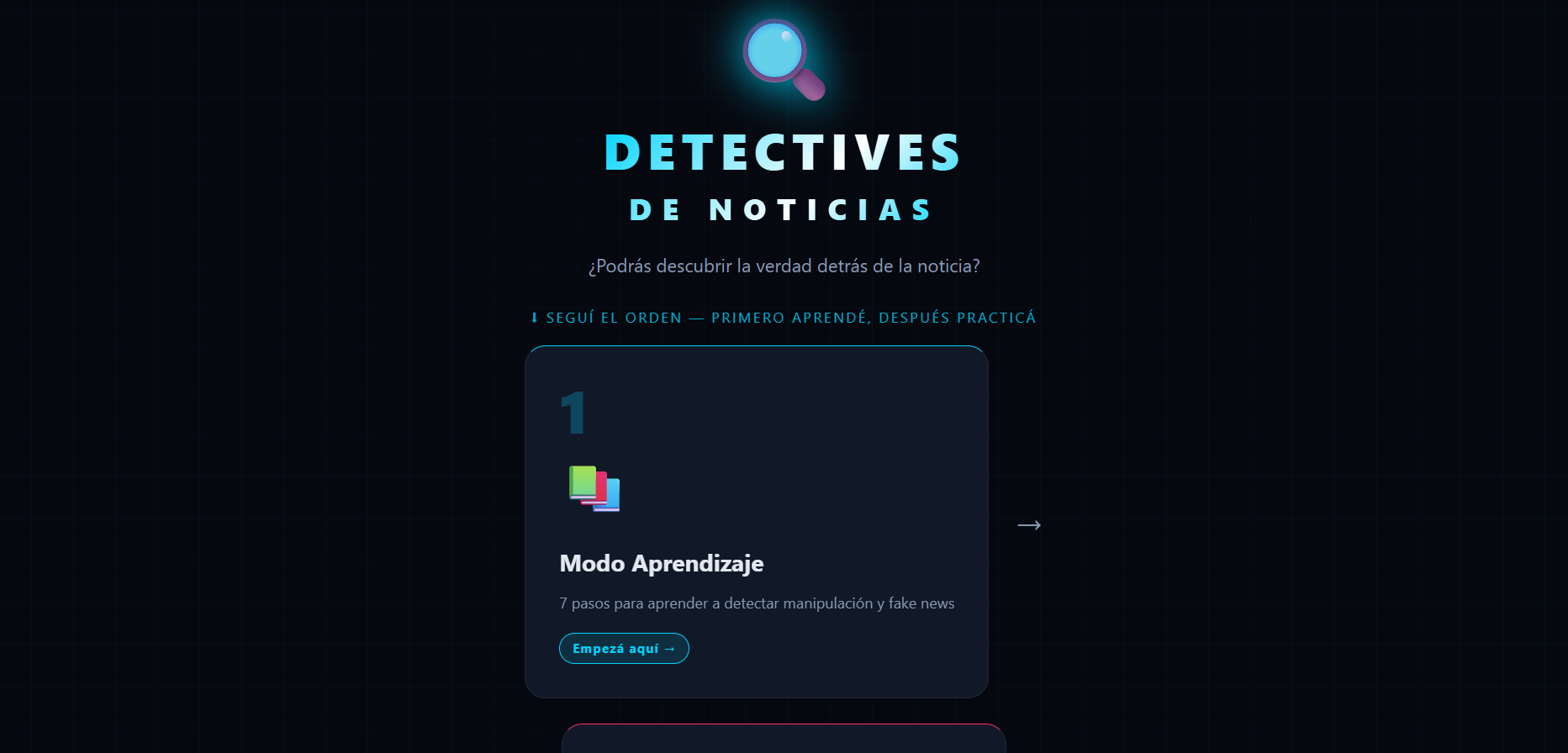 App educativa Detective de Noticias